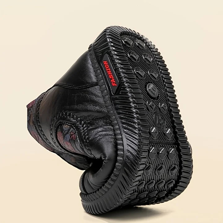 Bianca™ - Vintage-Stiefeletten mit Blumenmuster