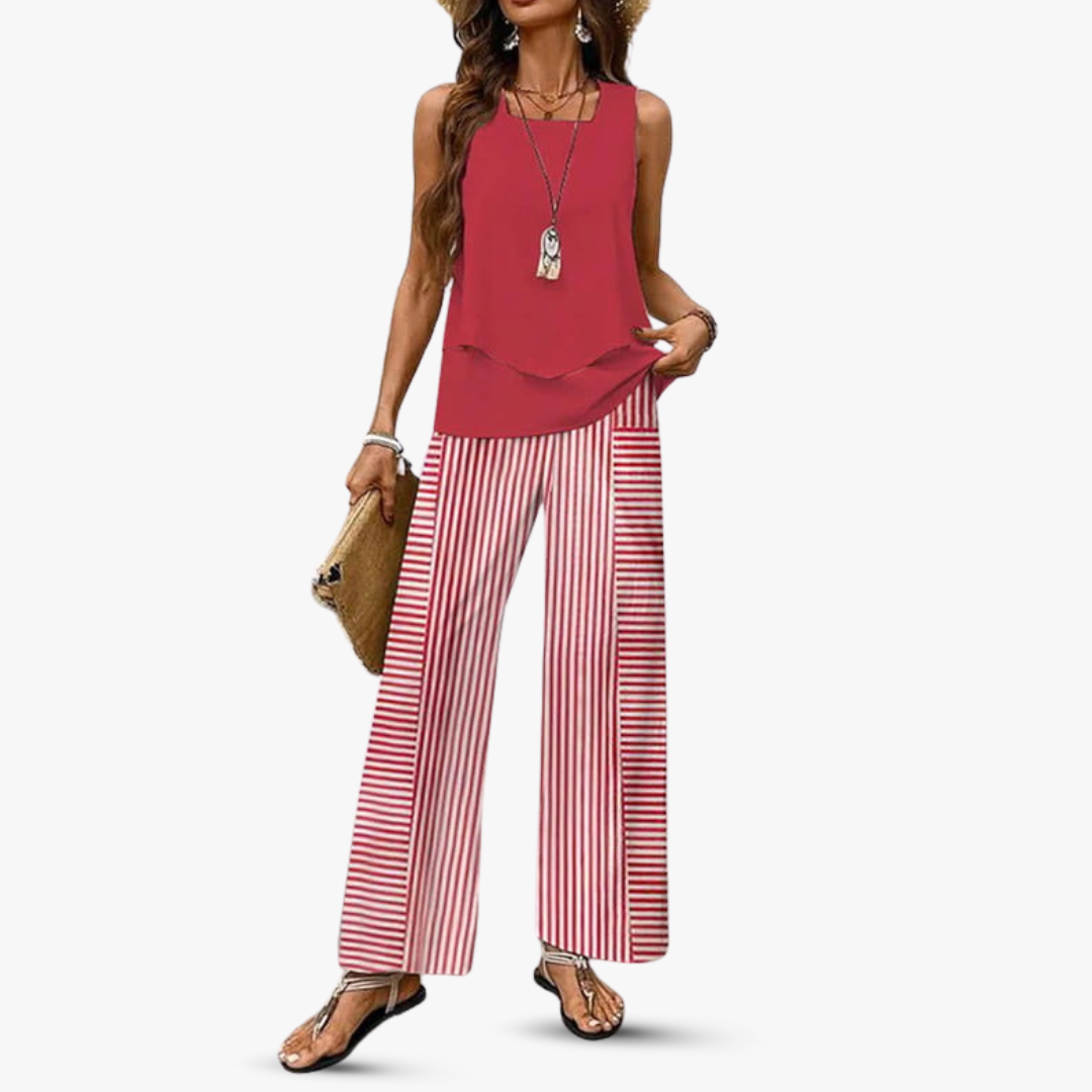 Amara™ – Premium Zweiteiliges Set mit Ärmellosem Top und Hose