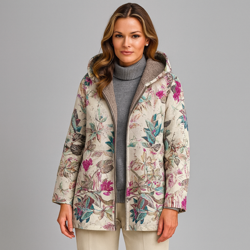 Mira™ - Stilvolle Blumenfleecejacke