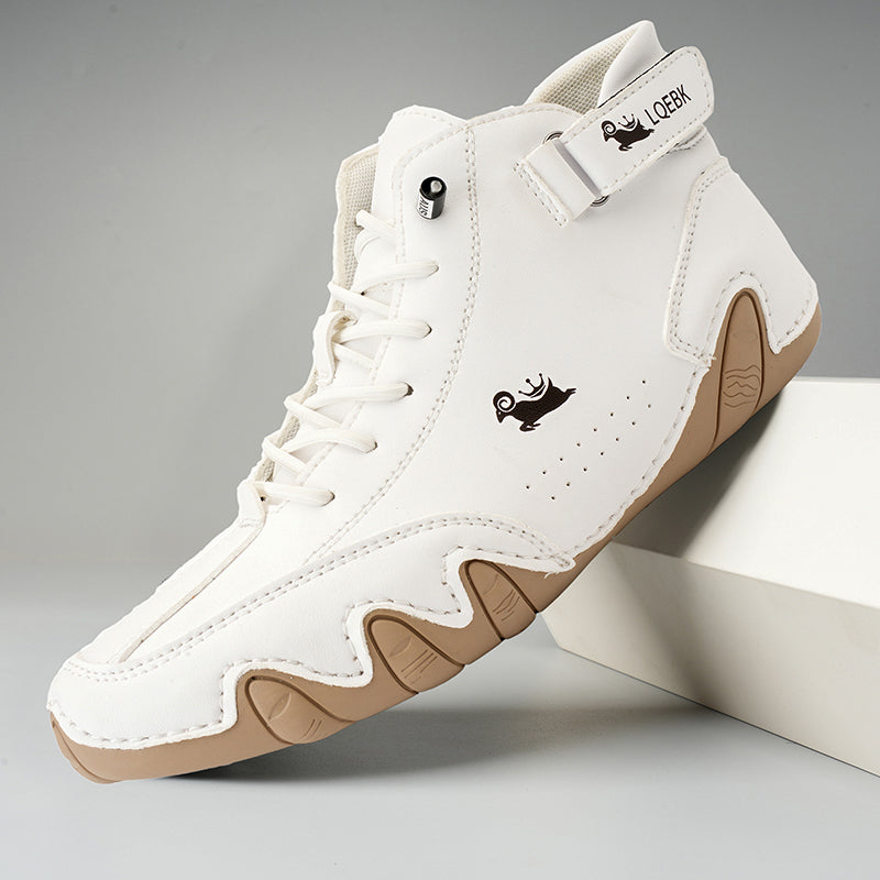Ultra-bequemer rutschfester Barfußschuh aus echtem Leder (Unisex). 