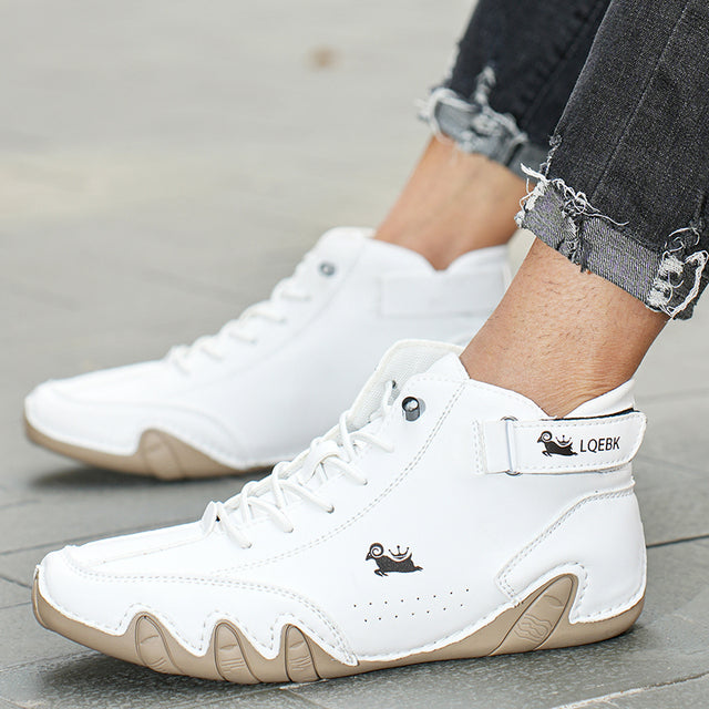Ultra-bequemer rutschfester Barfußschuh aus echtem Leder (Unisex). 