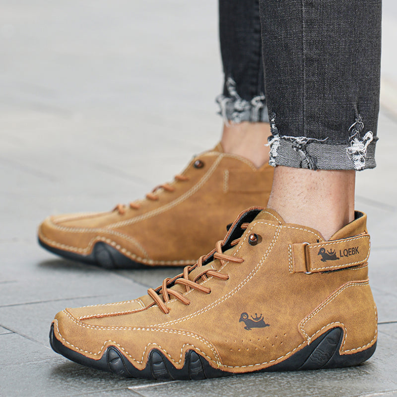 Ultra-bequemer rutschfester Barfußschuh aus echtem Leder (Unisex). 