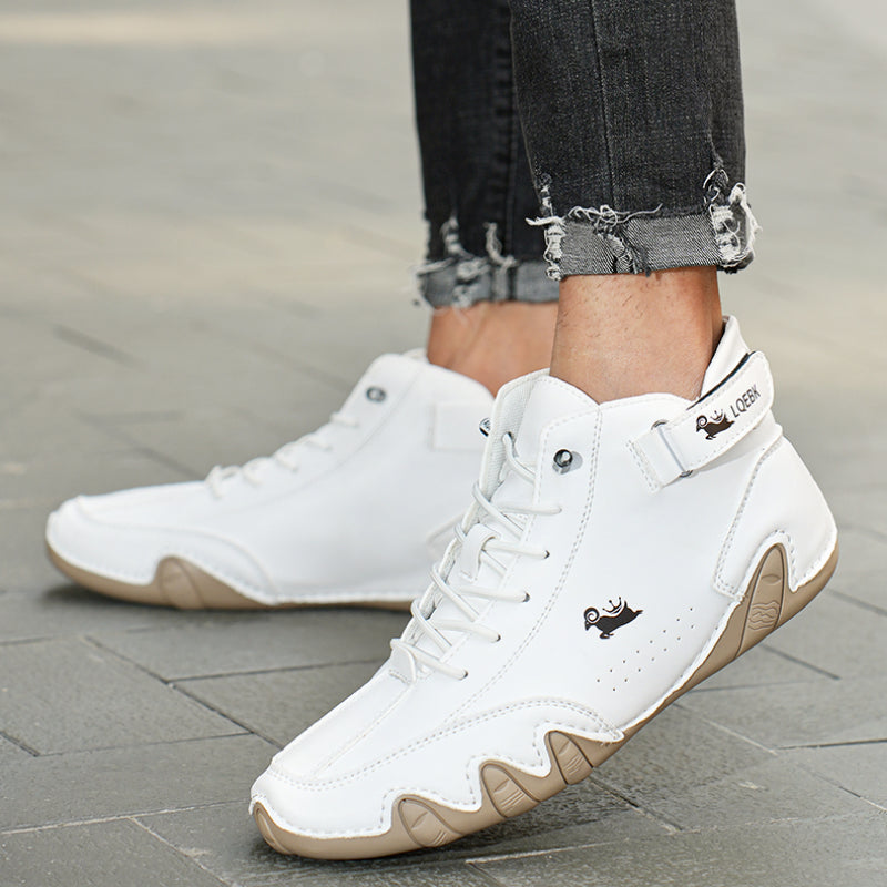 Ultra-bequemer rutschfester Barfußschuh aus echtem Leder (Unisex). 