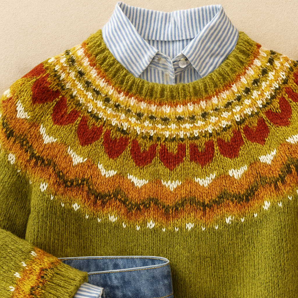 Ardent™ - Eleganter Vintage Strickpullover