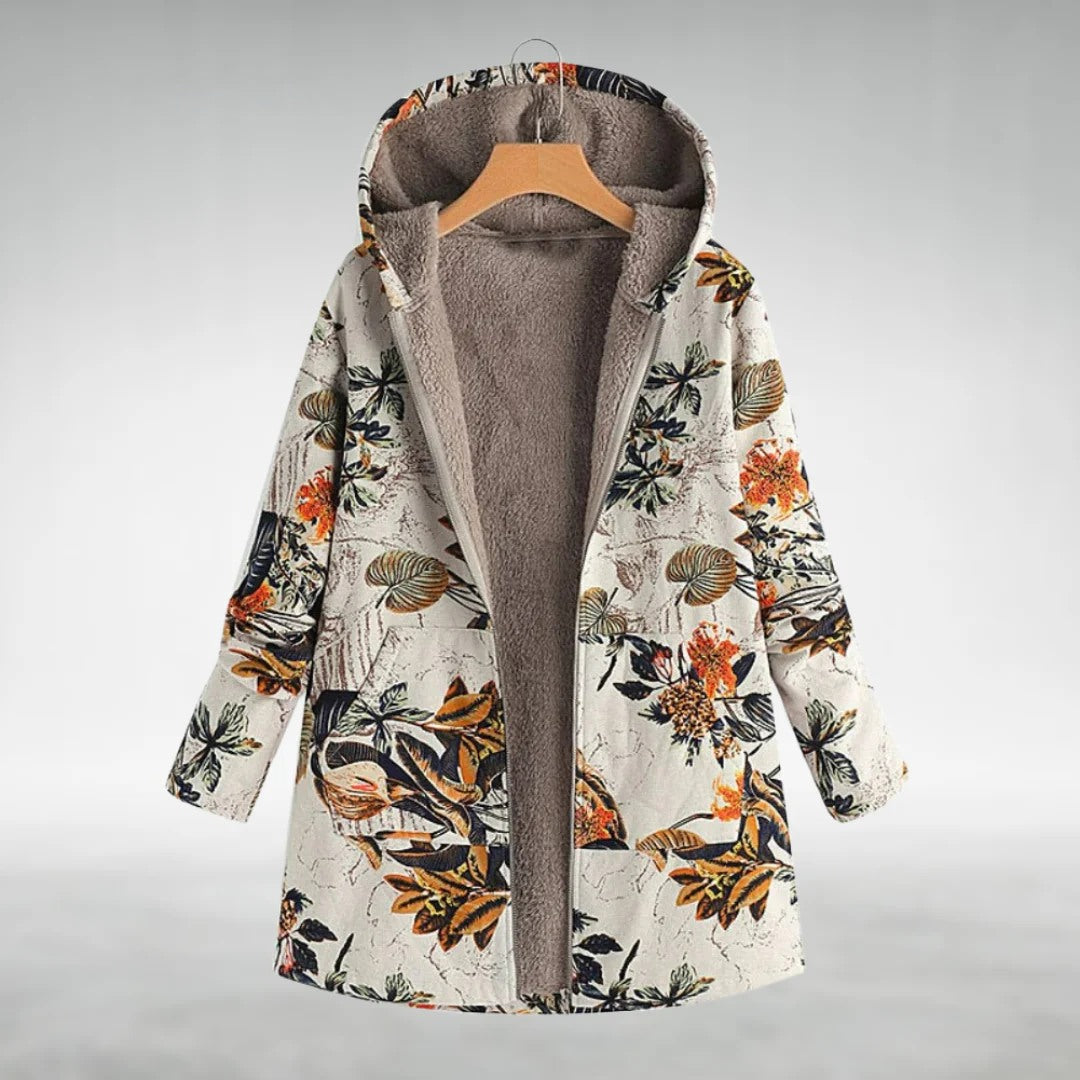 Mira™ - Stilvolle Blumenfleecejacke