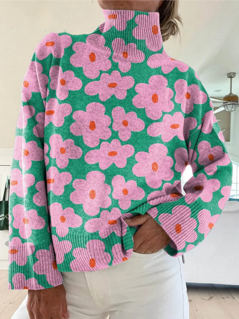 Lotte – Trui traf bloemenprint