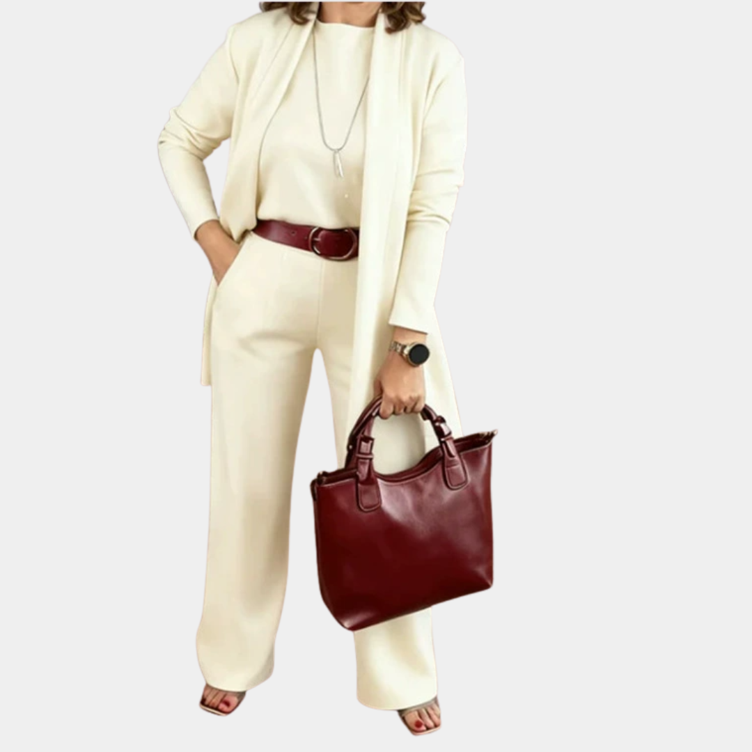 Elvy™ - Elegantes und Vielseitiges Dreiteiliges Damenset