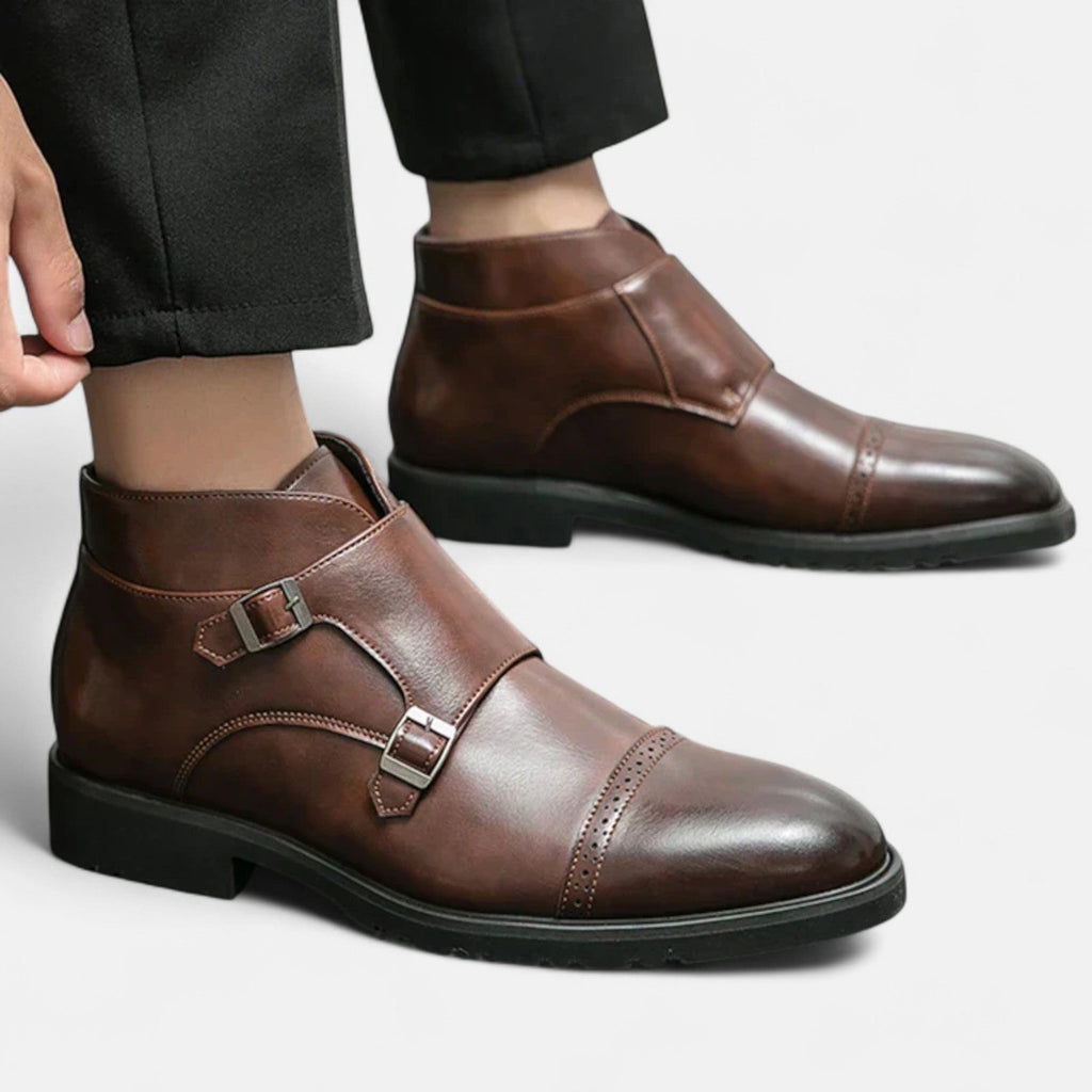 Patrizio™ | Herren Monk Strap Stiefeletten aus Premium-Ecopelle