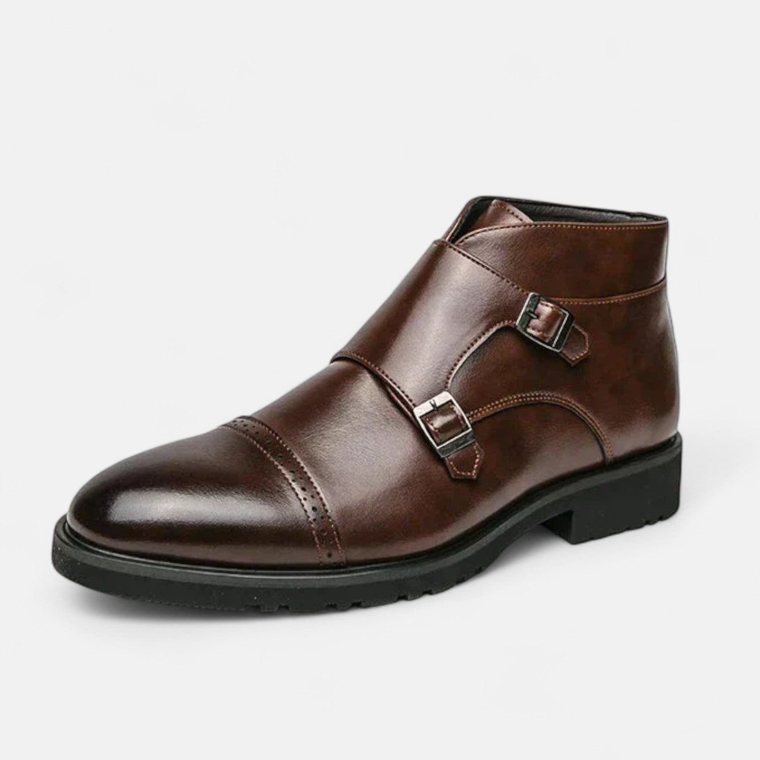 Patrizio™ | Herren Monk Strap Stiefeletten aus Premium-Ecopelle