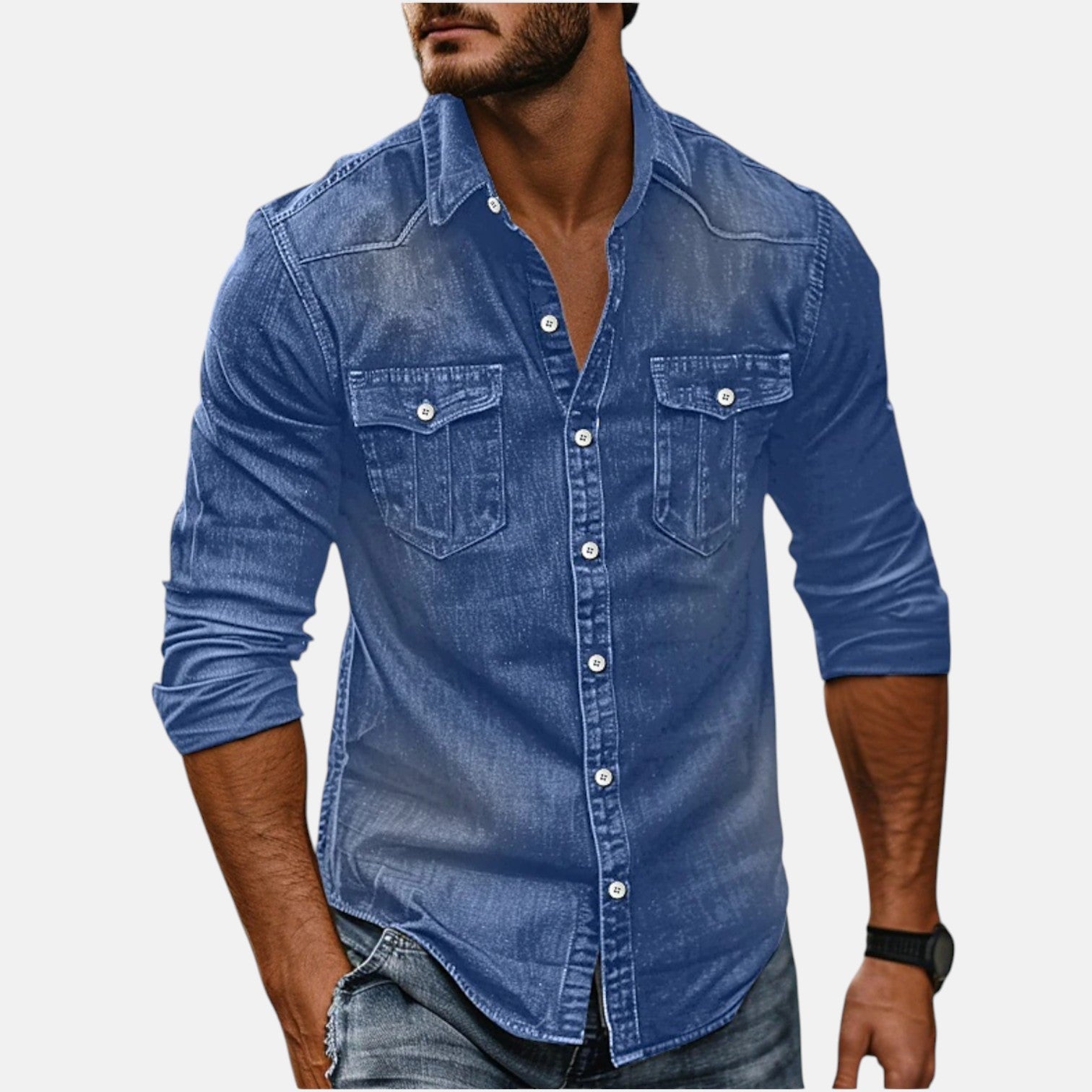 Ugo™ | Vielseitiges und trendiges Herren-Denimhemd