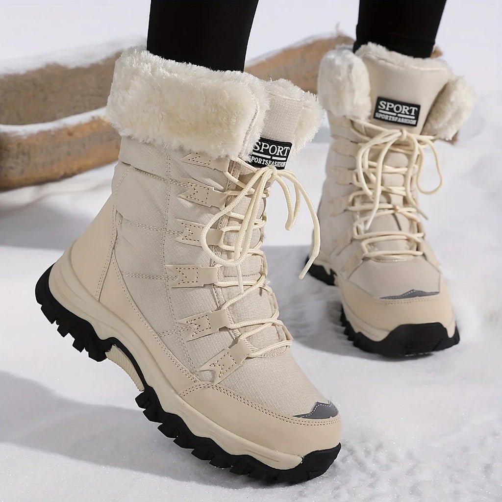 Boots For Women | Snow Lace-Up Faux Fur
