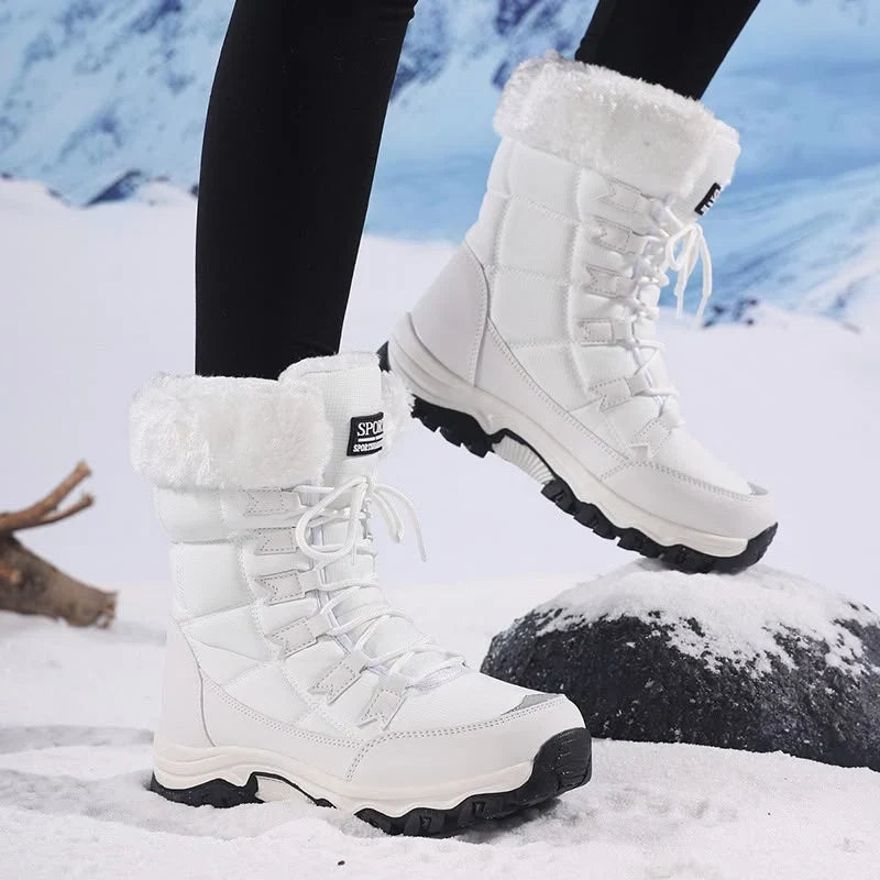 Boots For Women | Snow Lace-Up Faux Fur