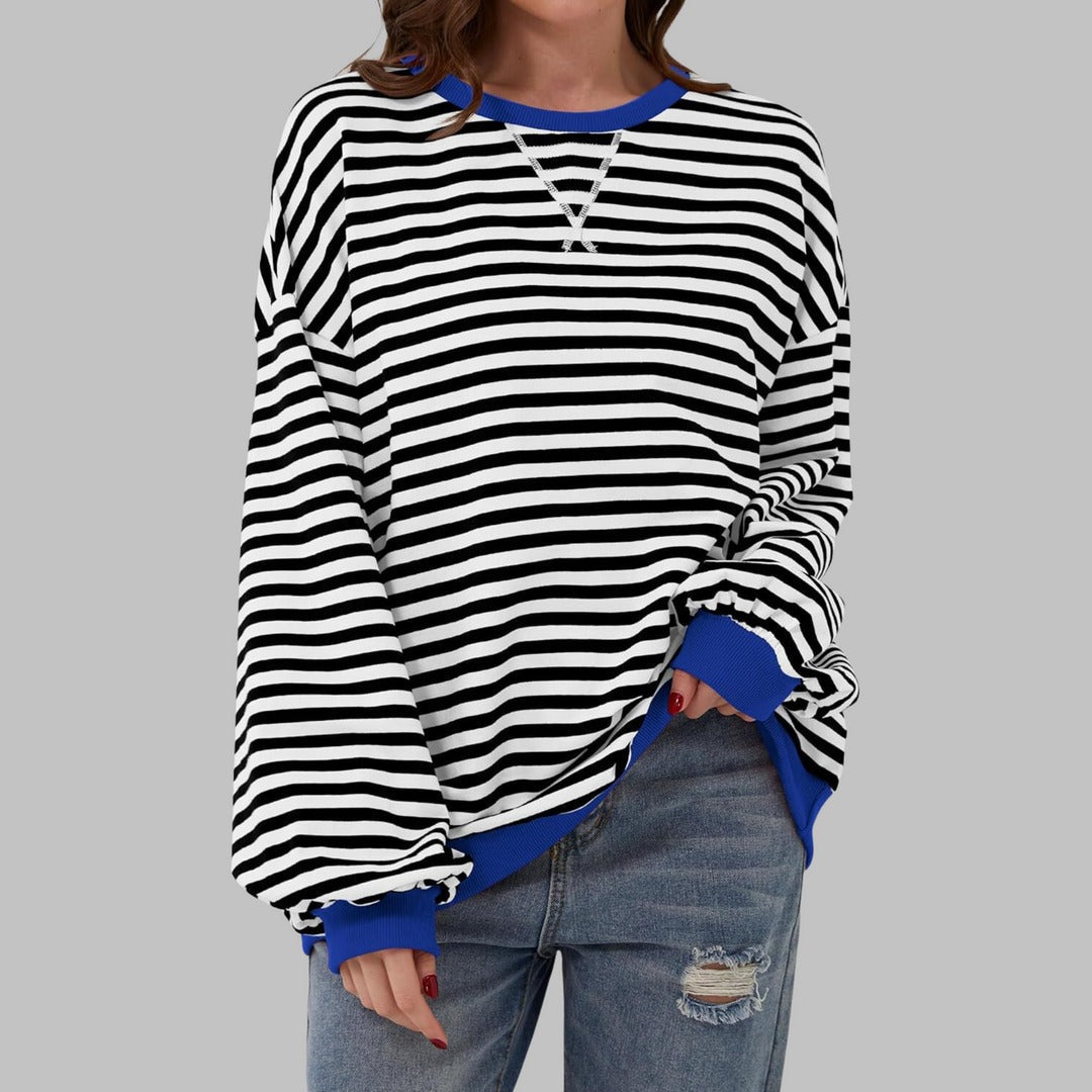 Lucy™ - Lässiger Gestreifter Pullover