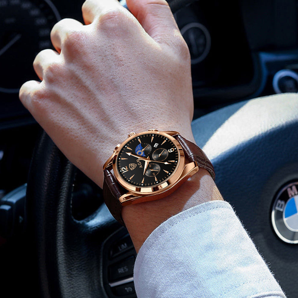 Luxus-Uhr mit handgefertigem Armband