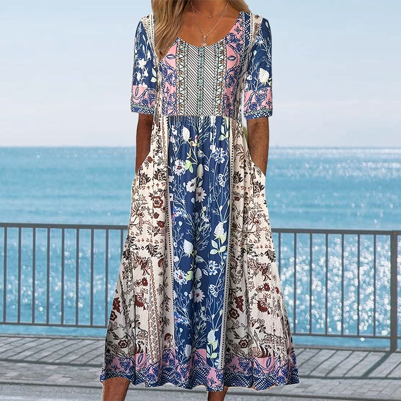Sandra™ – Elegantes Boho-Kleid mit Print für Damen