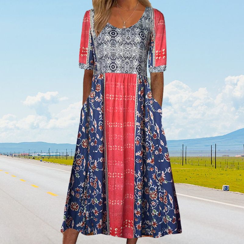 Sandra™ – Elegantes Boho-Kleid mit Print für Damen
