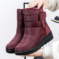 Waterproof Boots For Women | Quilted Ankle Buckle Chunky Sole